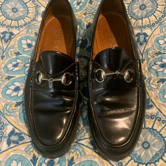 Gucci | Shoes | Gucci Brushed Leather Horsebit Loafer  display picture 2